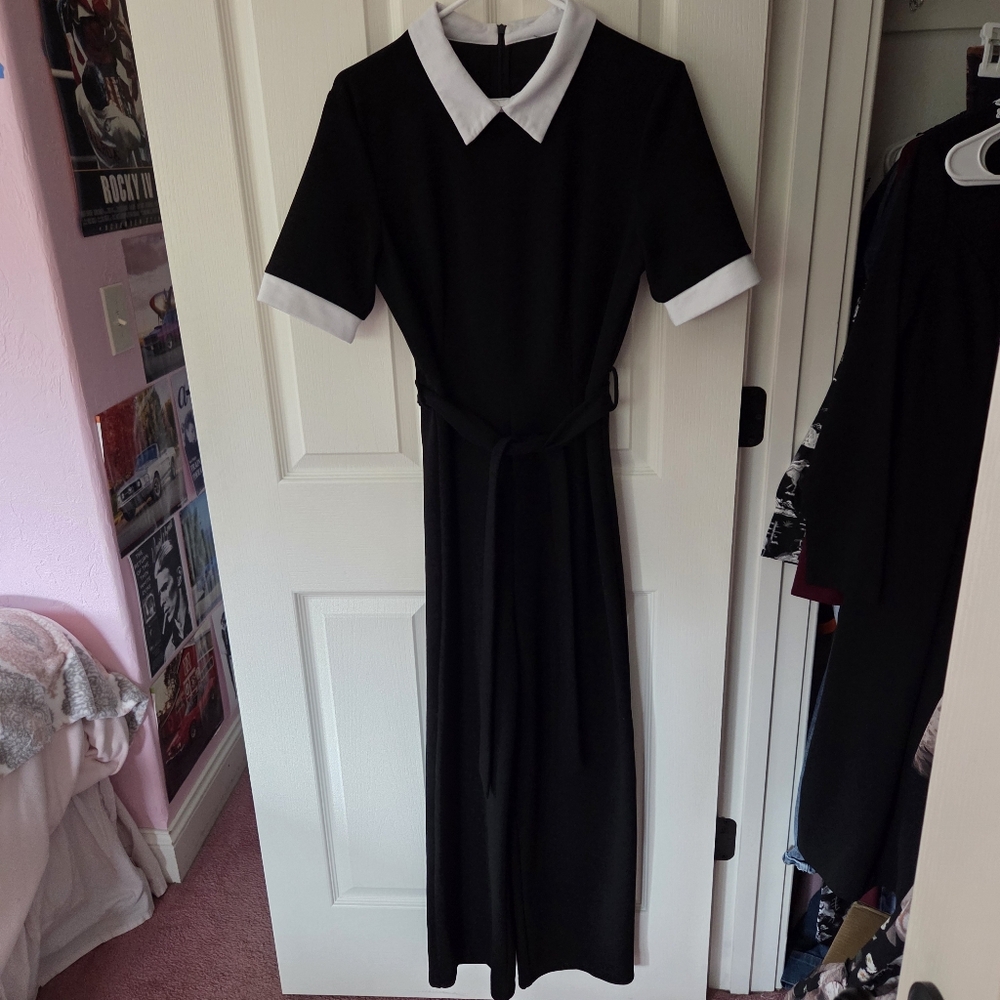 Collared Gothic Romper - image 2